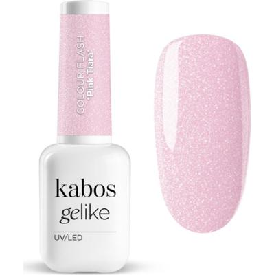 Lakier hybrydowy Gelike Flash Pink Tiara z brokatem 8 ml