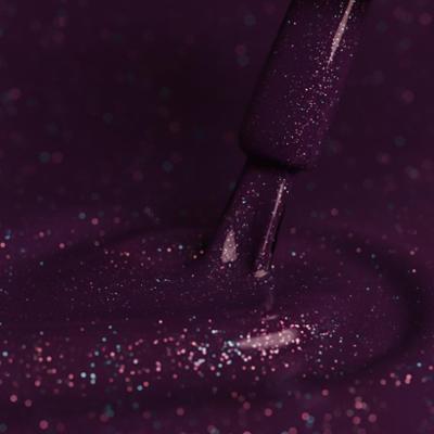 Lakier hybrydowy Kabos Gelike 030 Starry Purple 8 ml z brokatem
