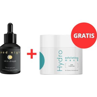 Good Night Skin Drops - Serum na noc +  Maska Eksfoliująca - zestaw