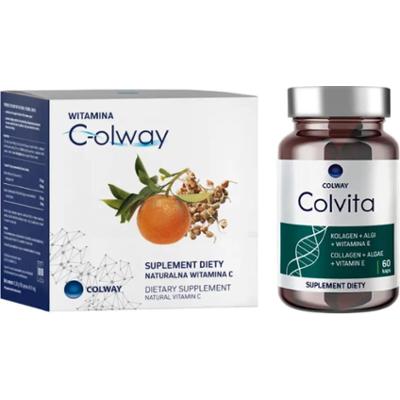 Kolagen Colvita 60 kaps. + Witamina C-olway 100 kaps. - Zestaw