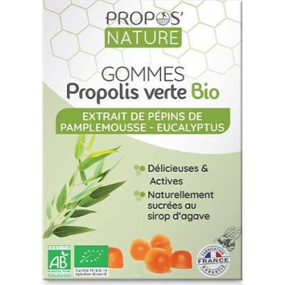 Propos'Nature Organiczna guma propolisowa z nasionami grejpfruta i eukaliptusa 45g