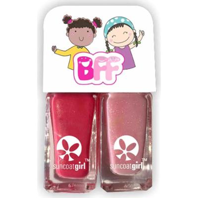 Suncoat Girl Sweeties Lakier do paznokci Duo Jasny Róż + Jasnoróżowy Brokat 2 x 5 ml