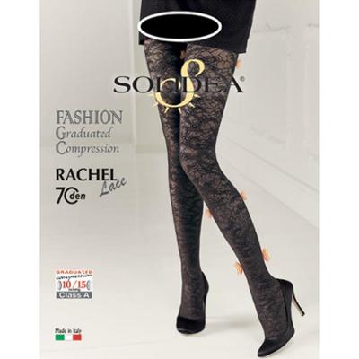 Solidea Rajstopy koronkowe Rachel 70 Den Lace 10 15mmHg 3ML Mokka