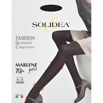 Solidea Marlene Pois Kryjące rajstopy 70 Den Compression 12 15mmHg 4XL Moka