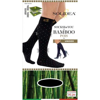 Solidea Skarpetki For You Bamboo Pois Podkolanówki 18 24 mmHg 5XXL Granatowe