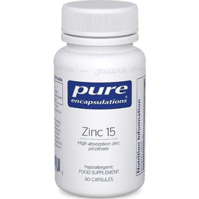 Kapsułki czystego cynku 15 Picolinate de Zinc 60 kapsułek