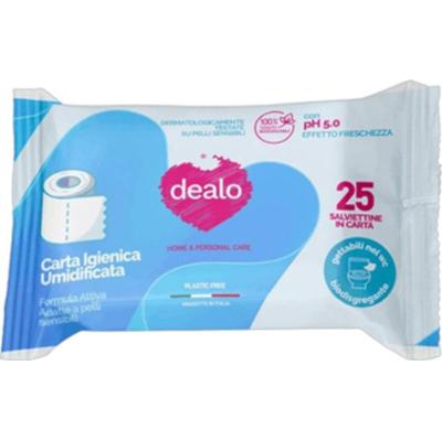 Dealo Chusteczki nawilżane Papier toaletowy 25 sztuk 1 jednostka