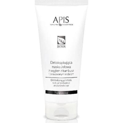 Maska żelowa detoksykująca Apis Z węglem bambusowym i jonizowanym srebrem 200 ml