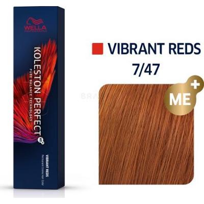 Wella Professionals Koleston Perfect Me+ Żywe Czerwień 7/47 60 ml