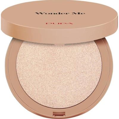 Pupa Wonder Me Glow – kompaktowy rozświetlacz do twarzy Zero Puder Effect 101 - Różowe Złoto (7,5 g)