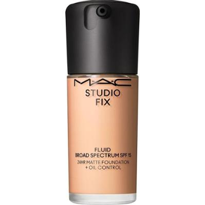 Mac Studio Fix Fluido Spf 15 - Podkład delikatnie matowy, efekt drugiej skóry, krycie Naturale Do 24 godzin NW50 (30ml)