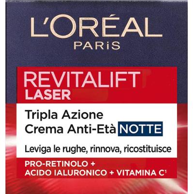 L'oréal paris Revitalift Laser Potrójne Działanie Krem Anti Eta' Noc 50 ml