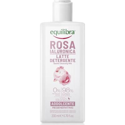 Equilibra Rosa Hyaluronica Zmiękczające mleczko do mycia twarzy 200 ml