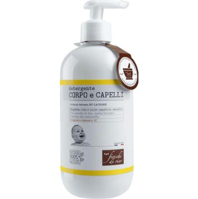 Fiocchi Di Riso Płyn do mycia ciała i włosów z ekstraktami z ryżu, organicznym malwą i aromatem rumianku 400 ml