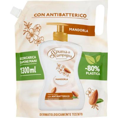 Spuma di sciampagna Sapone Crema Migdał Ecoricarica 1300 ml