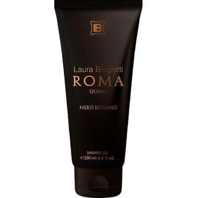 Laura Biagiotti Extreme Shower Gel Rome Man Czarny 200 ml