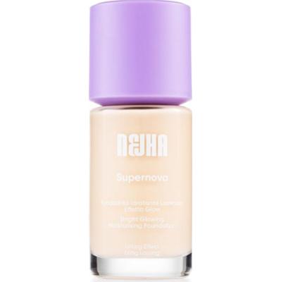 Nejha Supernova - Nawilżający podkład rozświetlający efekt Glow C01 - Porcelain (27 ml)