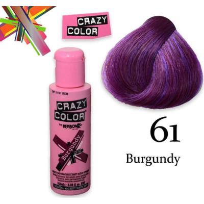 Crazy color półtrwały 100 ml bordowy