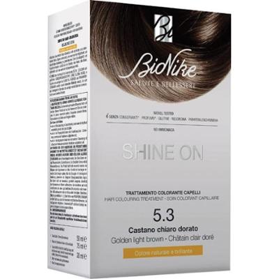 Bionike Shine On Koloryzacja Włosów 5.3 Jasny Złocisty Brąz