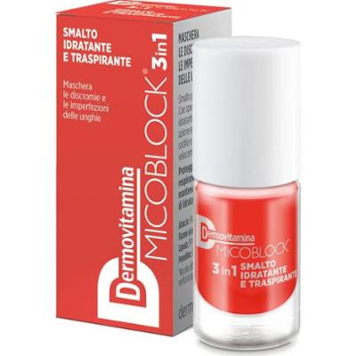 Dermovitamina Micoblock 3w1 Lakier Nawilżający i Oddychający Pomarańczowy Błyszczący (5 ml)