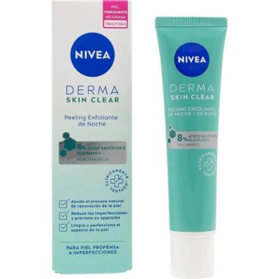 Nivea Derma Złuszczający peeling na noc z kwasem salicylowym i glikolowym 40 ml