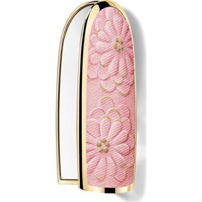 Guerlain Rouge G Blooming Denim La Cover Biżuteryjna z Podwójnym Lusterkiem - Edycja Limitowana Personalizowana Pomadka Ultra-care Cherry blossom