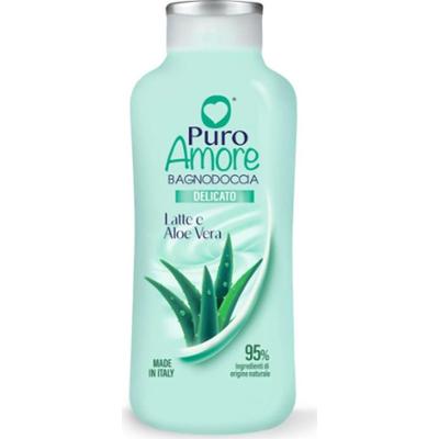 Puro amore Latte Aloe Vera - Płyn do kąpieli i pod prysznic 650 ml