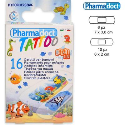 Pharmadoct efekt tatuażu 16 plastrów dla dzieci Ocean Fun