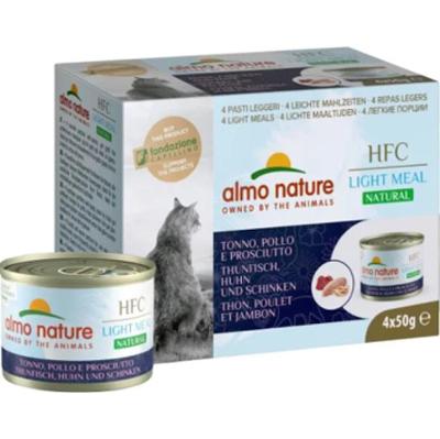 Almo nature HFC Natural Light Meal Tuńczyk Kurczak i Szynka Multipack - 4X50 Gr,