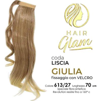 GIULIA HAIR GLAM OGON Z WŁÓKNEM NA RZEP REVOLUTION 613/27 70cm