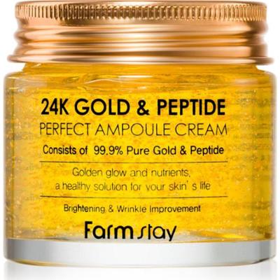 Farmstay 24K Gold & Peptide Perfect Ampoule Krem nawilżający przeciwzmarszczkowy 80ml