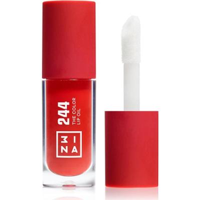 3INA Nawilżający olejek do ust The Color 244 - Klasyczna, bogata czerwień, przezroczysta, 4 ml