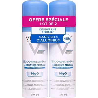 Vichy Dezodorant do skóry wrażliwej 48h Mineralny 2x125ml