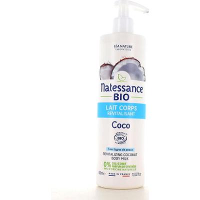 Natessance Organiczne kokosowe, rewitalizujące mleczko do ciała 400ml