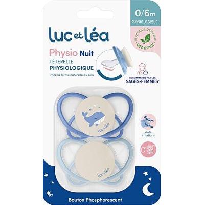 Światło Lea Fizjologiczne smoczki silikonowe bez pierścieni nocnych od 0 do 6 miesięcy x2
