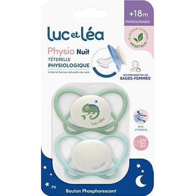 Światło Lea Fizjologiczne smoczki silikonowe bez pierścieni nocnych 18 miesięcy i więcej x2