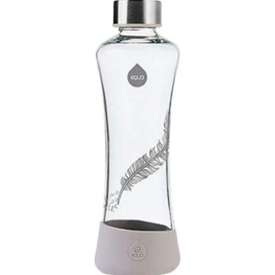 Equa Szklana butelka na wodę ze szkła kolorowego Feather 550 ml
