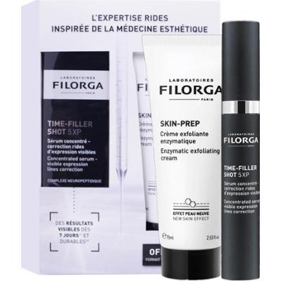 Filorga Zestaw Time-Filler 5XP Serum korygujące zmarszczki + krem złuszczający skóręPrep
