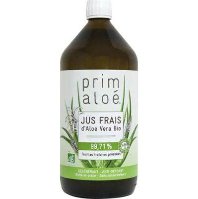 Prim Aloe Świeże soki do picia Organiczny Aloe Vera 99,71% Prim'aloes Label Cae 1l