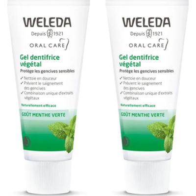 Weleda Roślinna pasta do zębów w żelu o smaku zielonej mięty 2x75ml