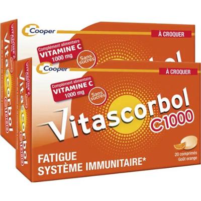 Vitascorbol Witamina C1000 2x20 tabletek do żucia