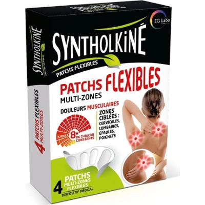 Synthol SyntholKiné Elastyczne wielostrefowe plastry przeciwbólowe x4