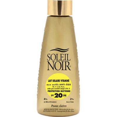 Soleil Noir N°71 Mleczko w płynie Witamina Średnia ochrona skóry matowej lub opalonej Spf20 150 ml