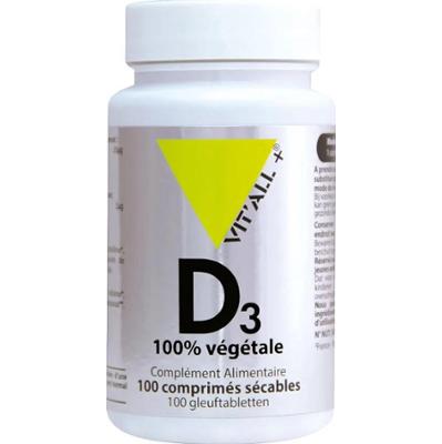 Vit'All+ Roślinna witamina D3 100 tabletek