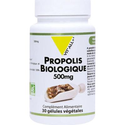 Vit'All+ Oczyszczony organiczny propolis 500 mg 30 kapsułek