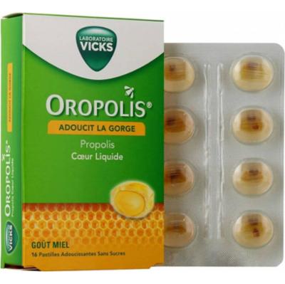 Mediflor Oropolis Propolis Serce Płynny Smak Miodowy 16 tabletek