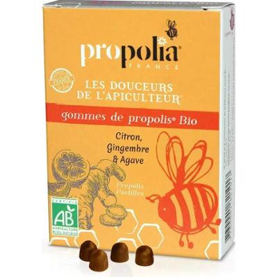 Propolia Cukierki z syropem Propolis D'agave Organiczny Imbir i Cytryna 45g