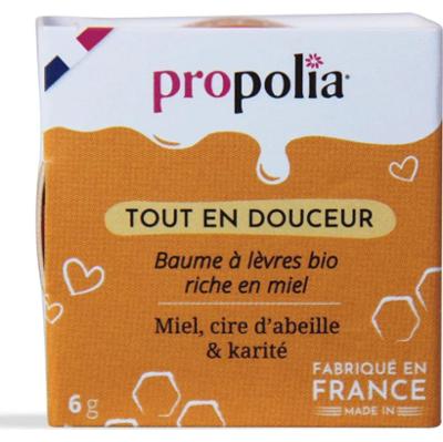 Propolia Organiczny balsam do ust bogaty w miękki miód 6g