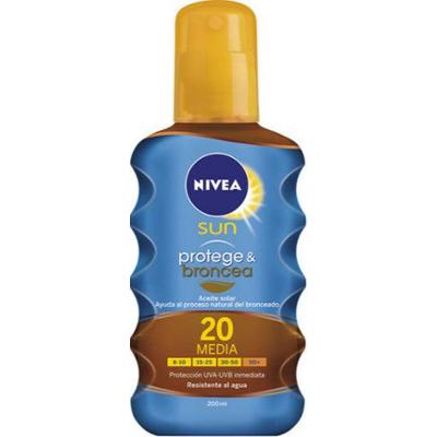 Nivea Filtr przeciwsłoneczny i aktywujący brąz olejek ochronny Spf20 200ml