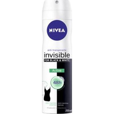 Aktywny dezodorant w sprayu 200 ml Nivea Czarno-biały